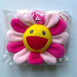 (New + Sealed) Takashi Murakami Sunflower Pin (Pink)